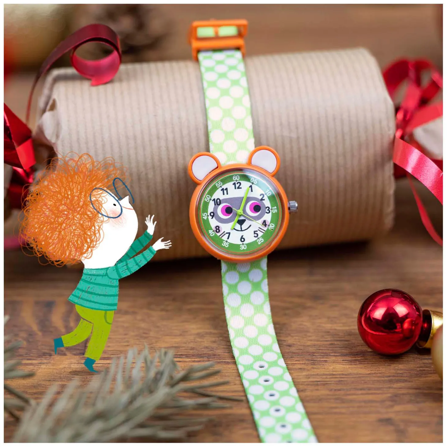 Djeco Horloge Wasbeer