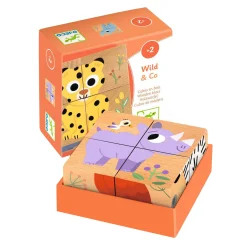 Djeco Houten Blokpuzzels - 4dlg.