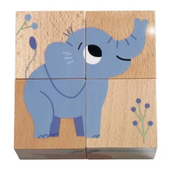 Djeco Houten Blokpuzzels - 4dlg.