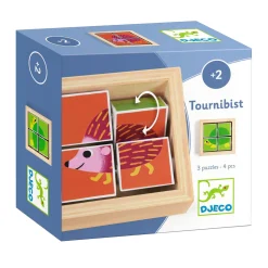 Djeco Houten Draaipuzzel - 4dlg.