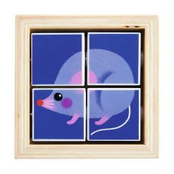 Djeco Houten Draaipuzzel - 4dlg.