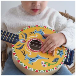 Djeco Houten Gele 4-snarige Banjo