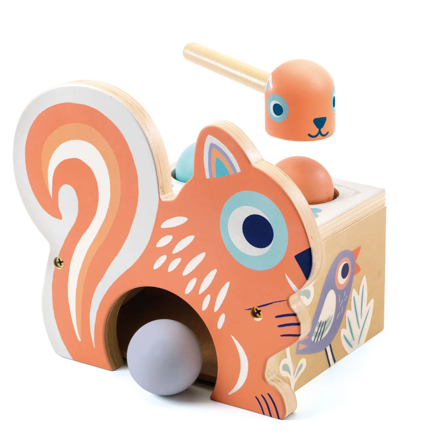 Djeco Houten Hamerbank Eekhoorn