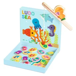 Djeco Houten 4-in-1 Spellen - Ludo Zee