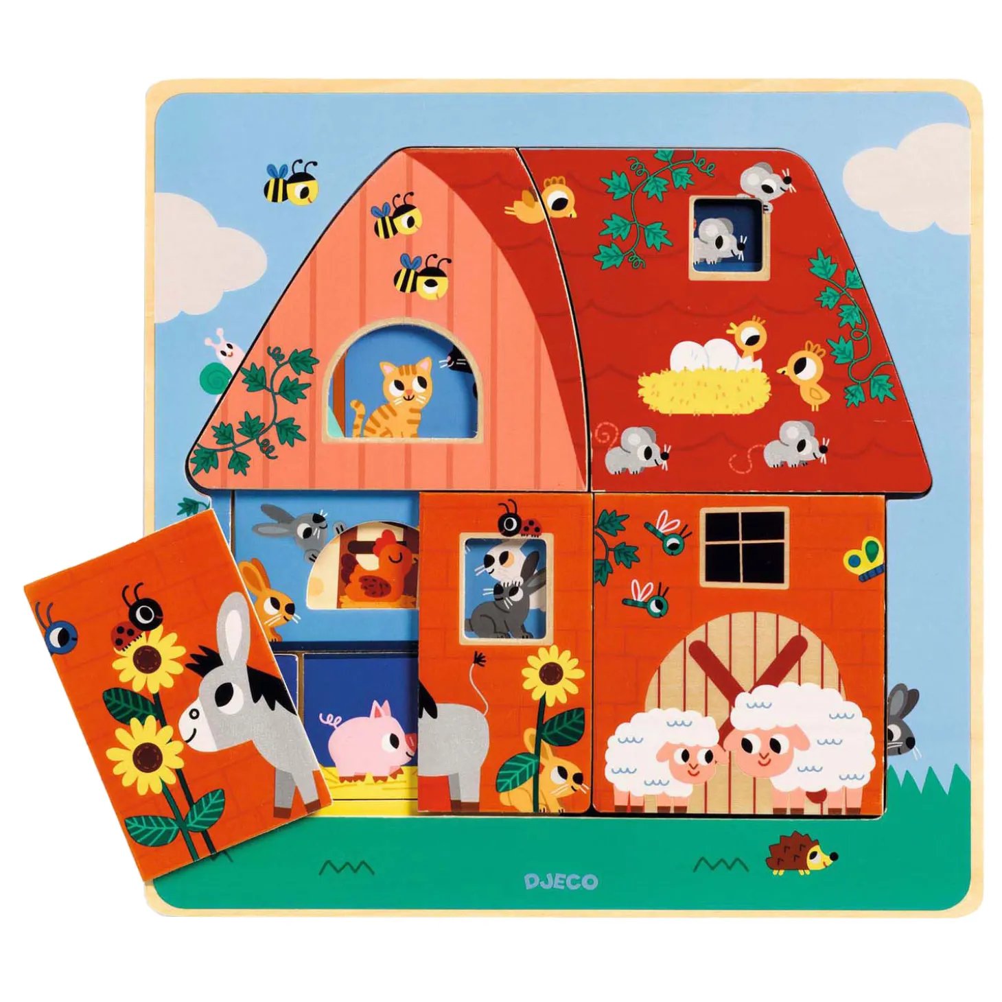 Djeco Houten Lagenpuzzel - 12dlg.