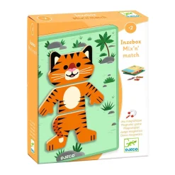 Djeco Houten Magneten Mix en Match - Dieren