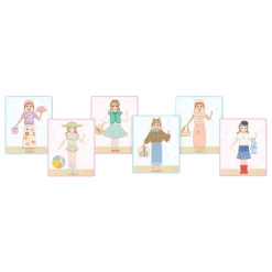 Djeco Houten Magneten Mix en Match - Outfits