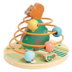 Djeco Houten Motoriekspiraal Rollnut Eekhoorn