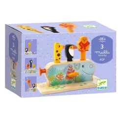 Djeco Houten Multi Pop Dieren