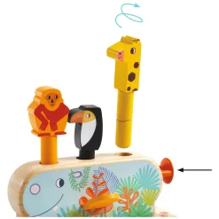Djeco Houten Multi Pop Dieren