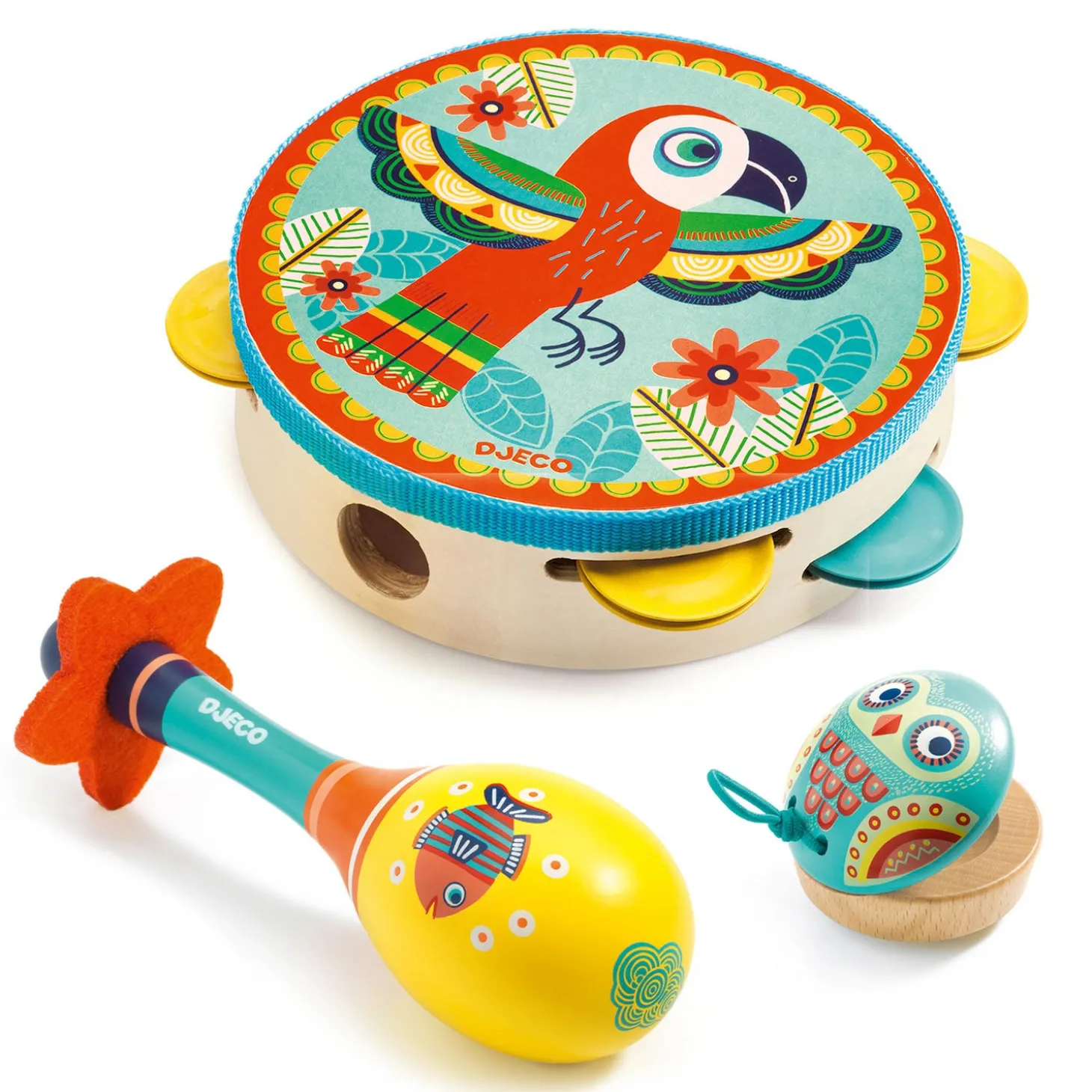 Djeco Houten Muziekset Animambo, 3dlg.