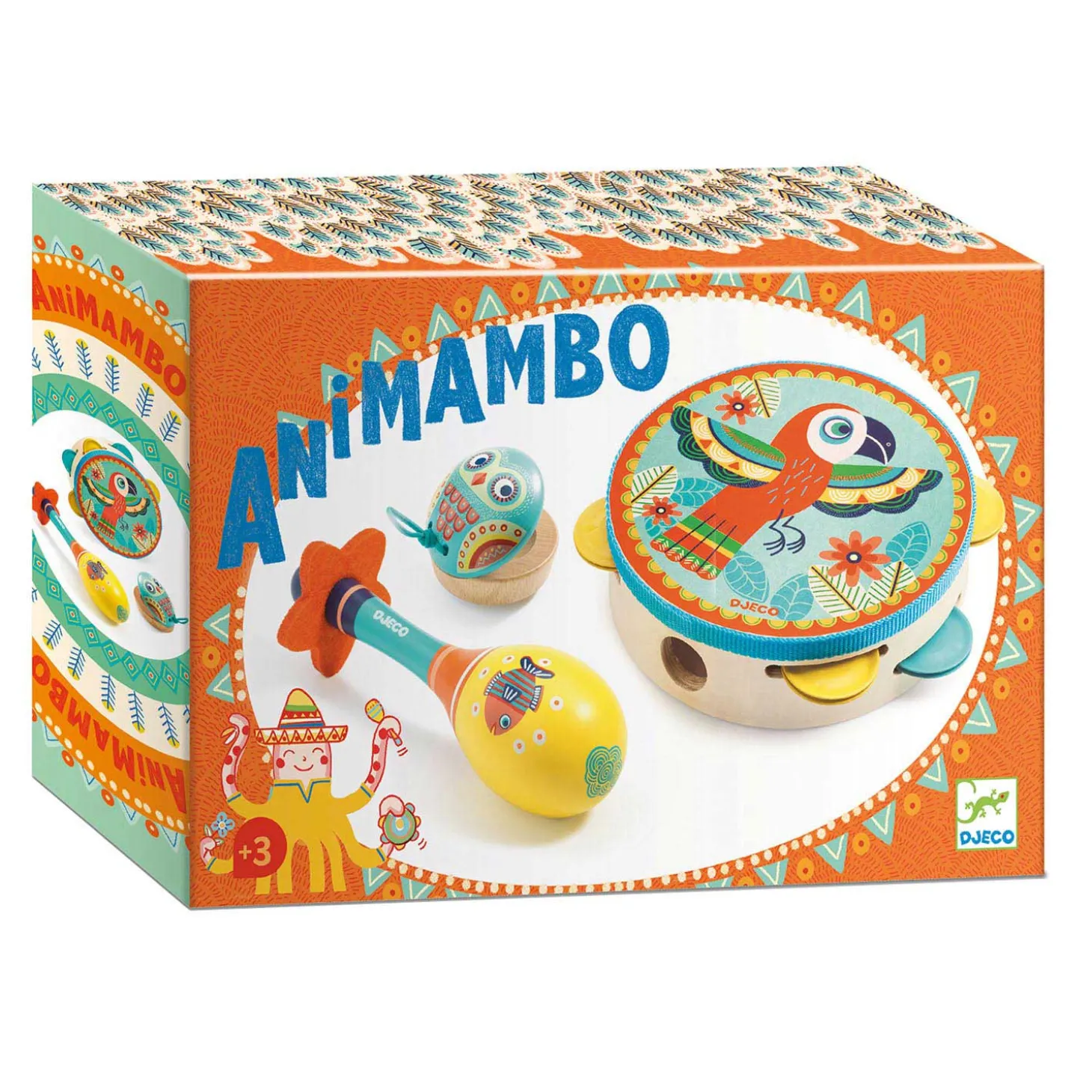 Djeco Houten Muziekset Animambo, 3dlg.