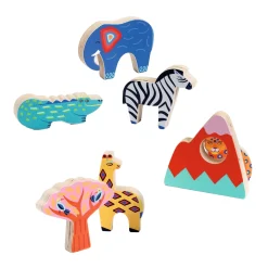 Djeco Houten Puzzel Savanne - 7dlg.