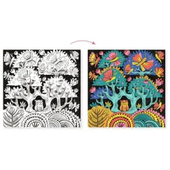 Djeco Kleuren met 3D-effect - Fantasy Forest