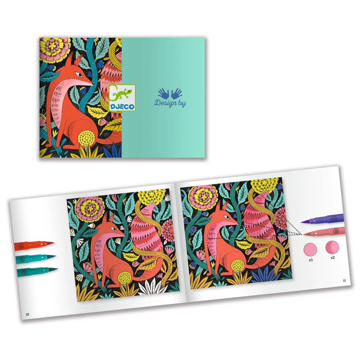 Djeco Kleuren met 3D-effect - Fantasy Forest