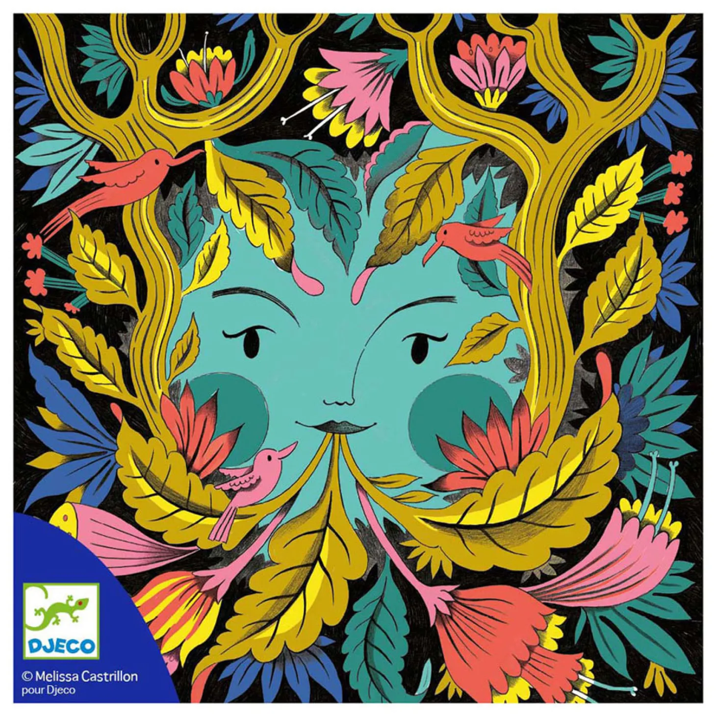 Djeco Kleuren met 3D-effect - Fantasy Forest