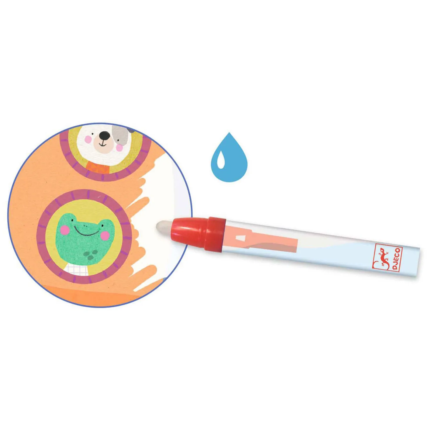 Djeco Kleuren met Water - Onderweg