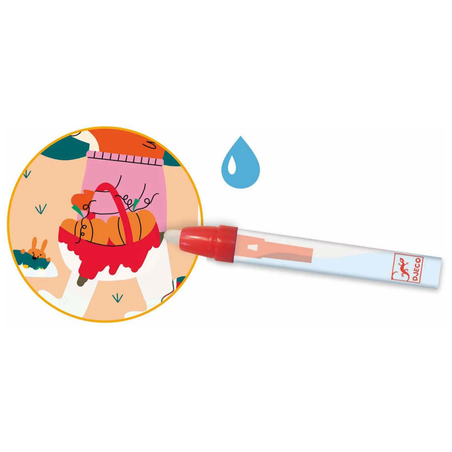 Djeco Kleuren met Water - 4 Seizoenen