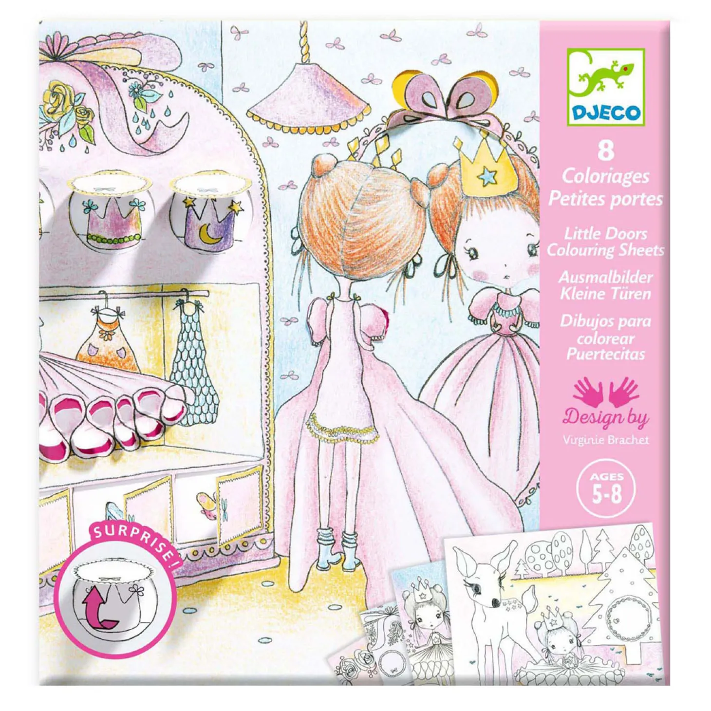 Djeco Kleurplaten met Verrassingsdeurtjes