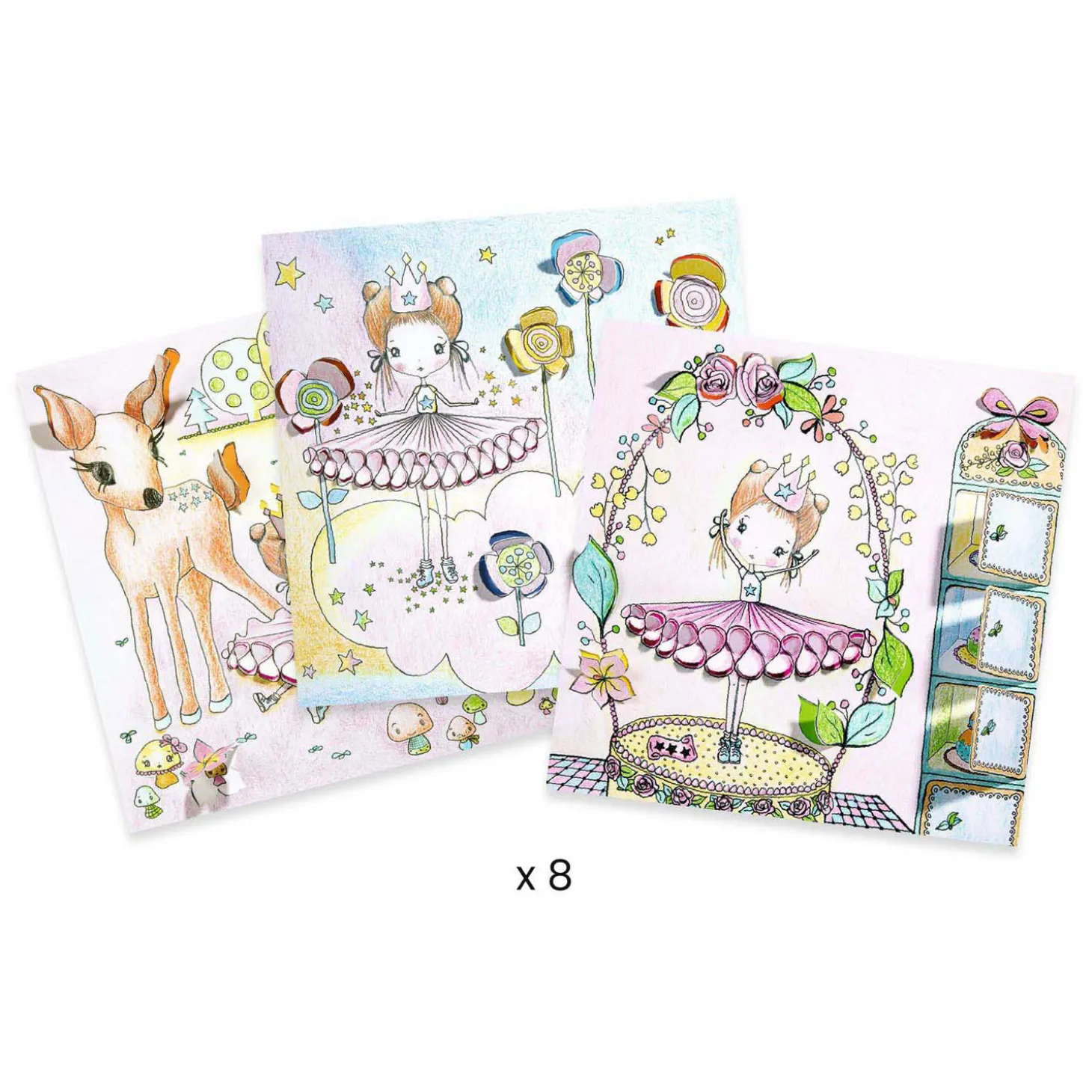 Djeco Kleurplaten met Verrassingsdeurtjes