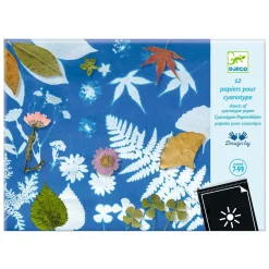 Djeco Knutselen Cyanotypepapier Navulet - Bladeren