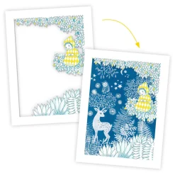 Djeco Knutselen Cyanotype Navulset - Nachtelijke Savanne