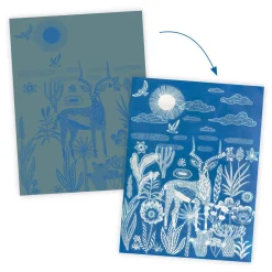 Djeco Knutselen Cyanotype - Nachtelijke Savanne