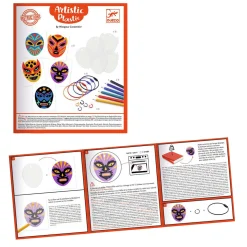 Djeco Knutselset Mexicaanse Worstelaars Sleutelhangers van Krimpfolie