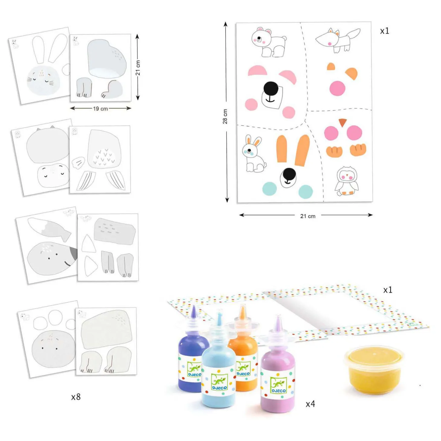 Djeco Knutselset Vingerverf