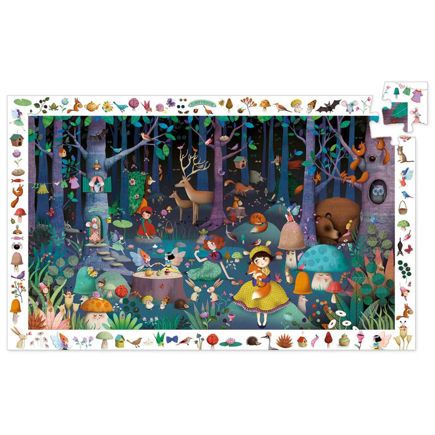 Djeco Legpuzzel Betoverd Bos - 100st.
