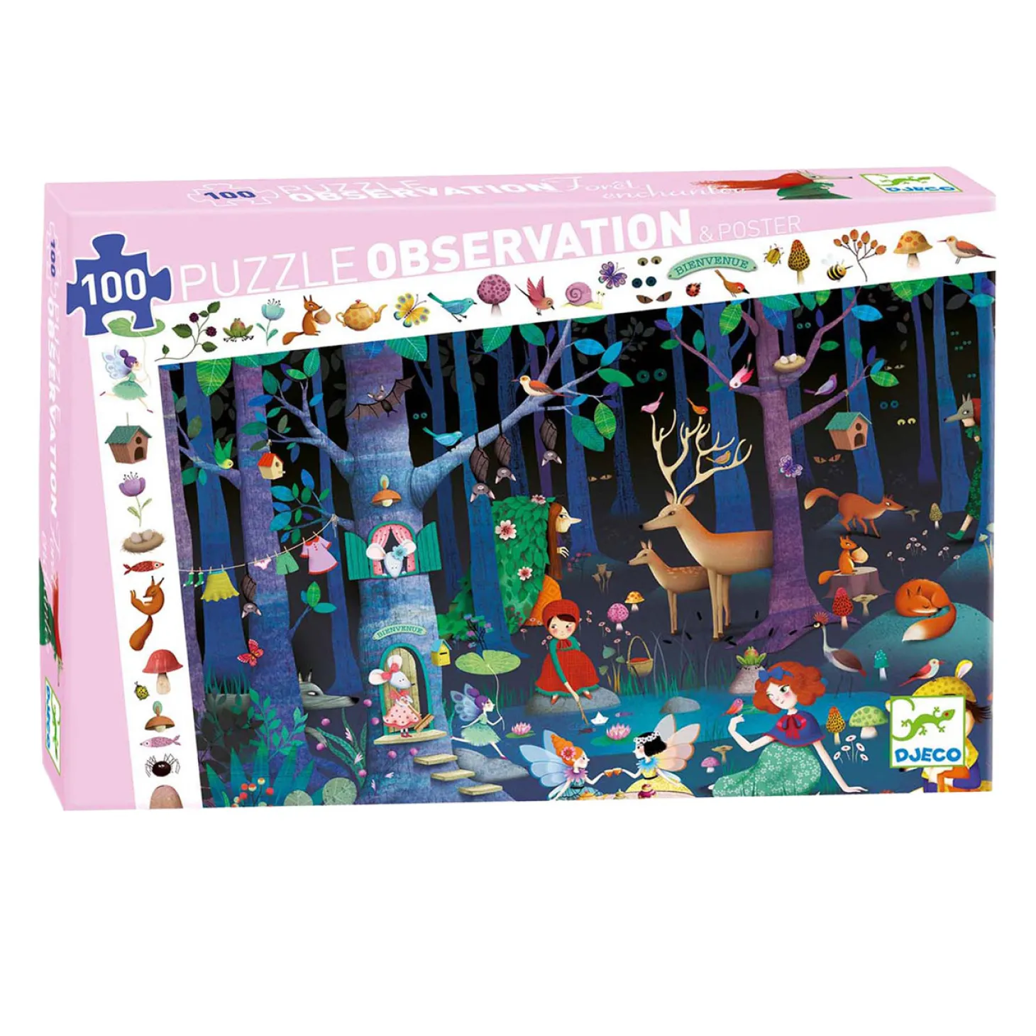 Djeco Legpuzzel Betoverd Bos - 100st.