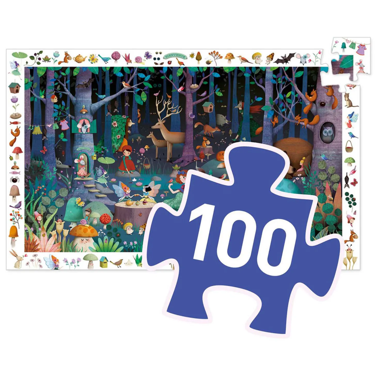 Djeco Legpuzzel Betoverd Bos - 100st.