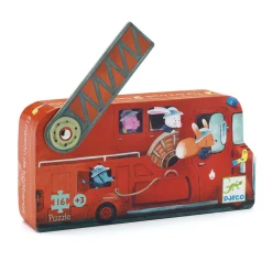 Djeco Legpuzzel Brandweerwagen, 16st.