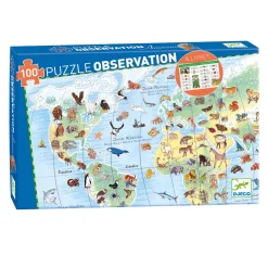 Djeco Legpuzzel Dieren van de Wereld - 100st.