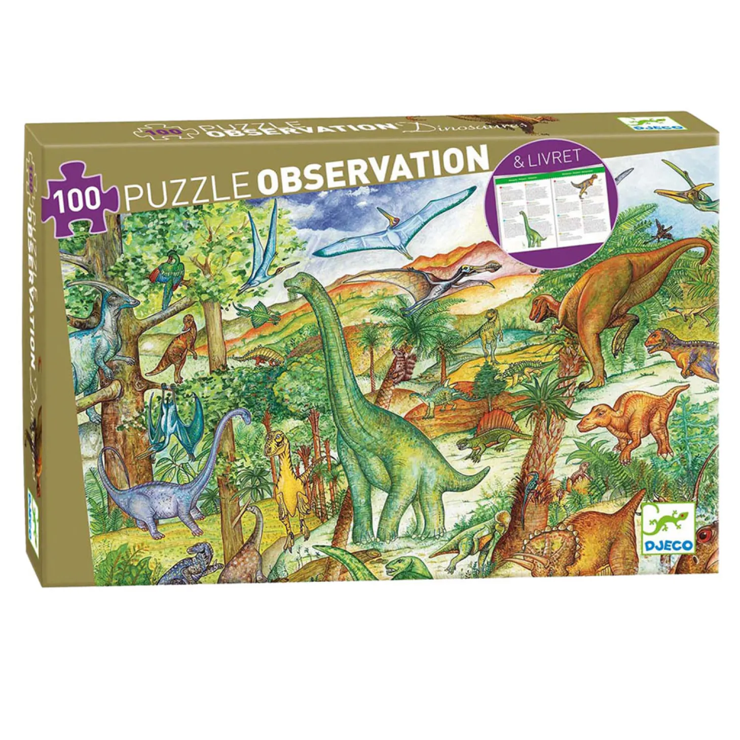 Djeco Legpuzzel Dinosaurus - 100st.