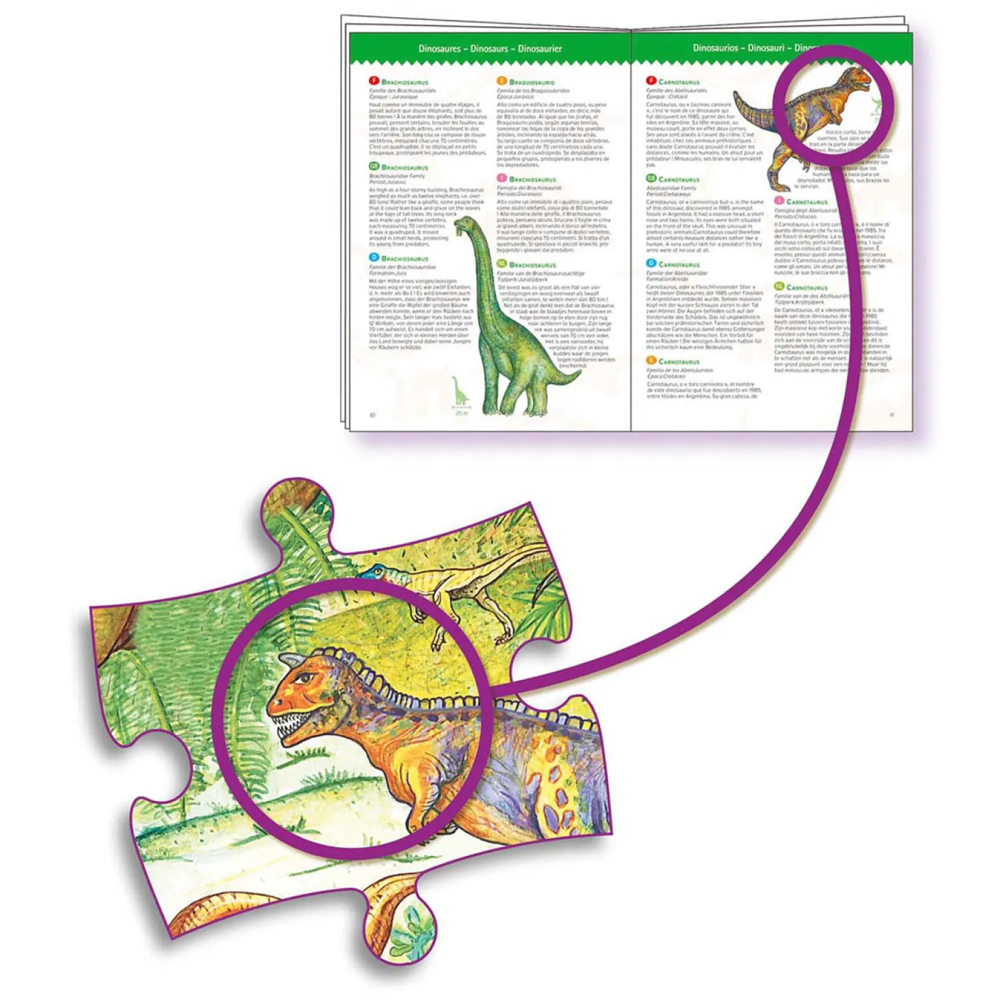 Djeco Legpuzzel Dinosaurus - 100st.