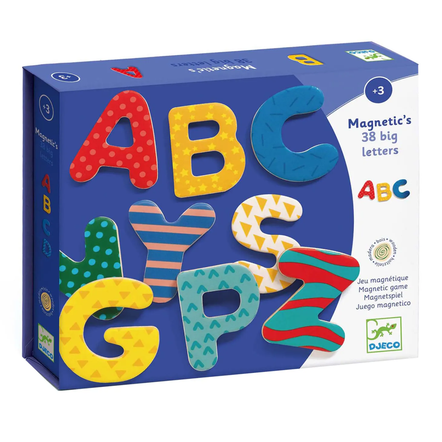 Djeco Magnetische Houten Letters - 38dlg.