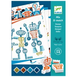 Djeco Mix en Match Robot Stempels
