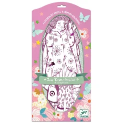 Djeco Mode Silhouetkleurplaten Rosemary 32cm - 4st.