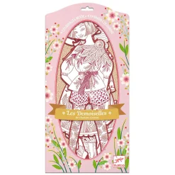 Djeco Mode Silhouetkleurplaten Fiodor 32cm - 4st.