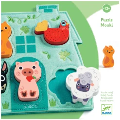 Djeco Mouki Vormenpuzzel, 5st.