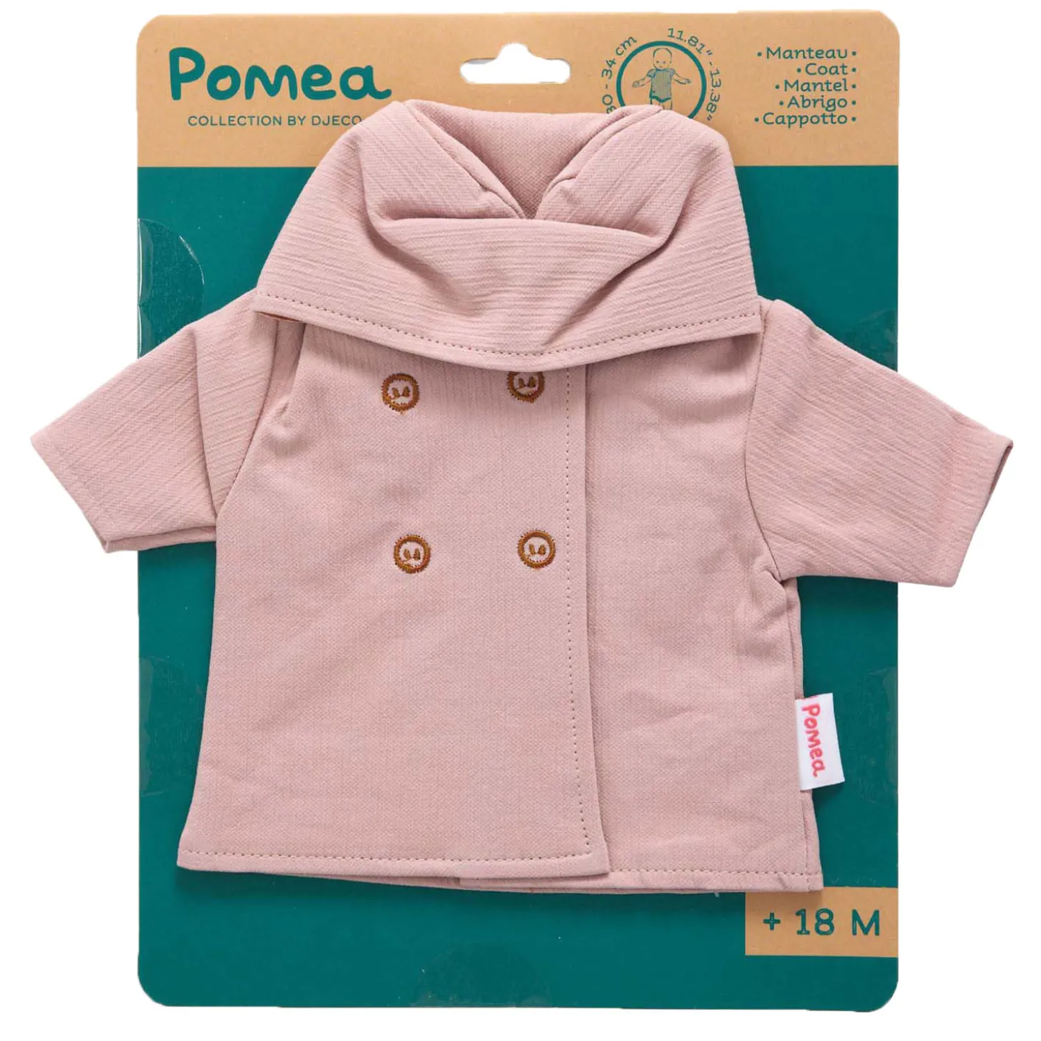 Djeco Poppen Jas met Capuchon