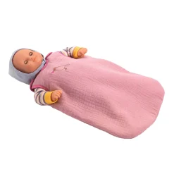 Djeco Poppen Roze Slaapzak