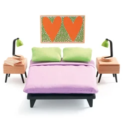 Djeco Poppenhuis Slaapkamer