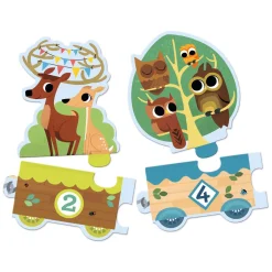 Djeco Puzzelverhaal Bosdieren - 20st.