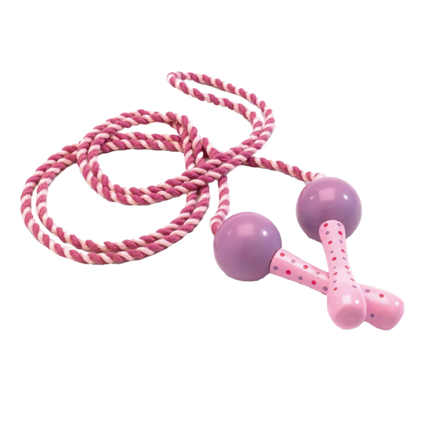Djeco Springtouw met Houten Handvaten - Roze