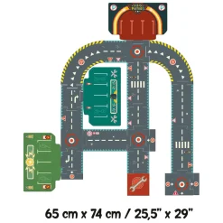 Djeco Stadcircuit Vloerpuzzel, 24st.
