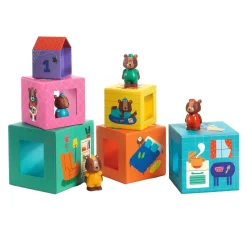 Djeco Stapelblokken met 4 Dieren
