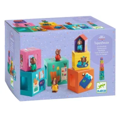 Djeco Stapelblokken met 4 Dieren