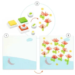 Djeco Stempelset met Bloemen